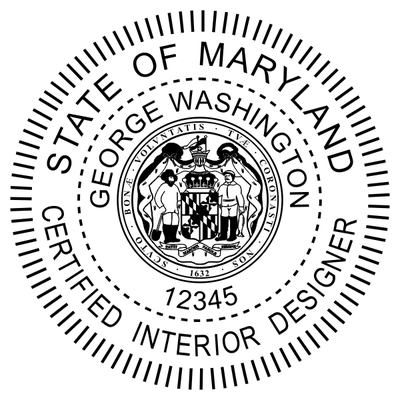 Maryland Interior Designer Seal - alternate view