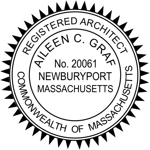 State of Massachusetts Architect Stamp Seal