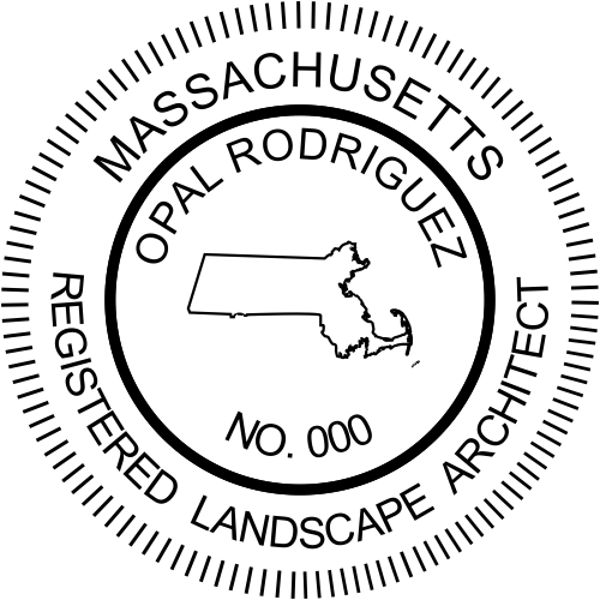 Massachusetts Landscape Architect Stamp