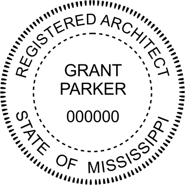 State of Mississippi Architect Seal