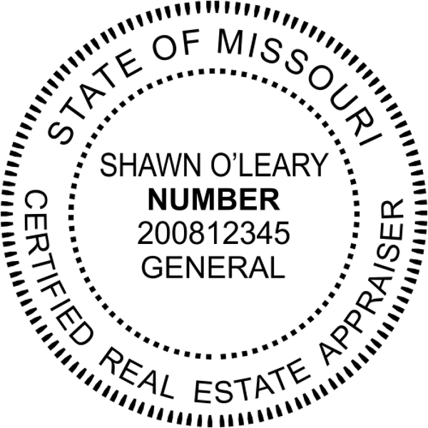 Missouri Appraiser Seal