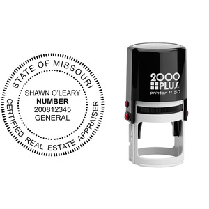 State of Missouri Appraiser Seal Body and Imprint
