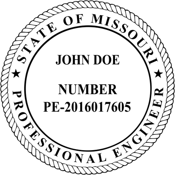 State of Missouri Engineer Seal