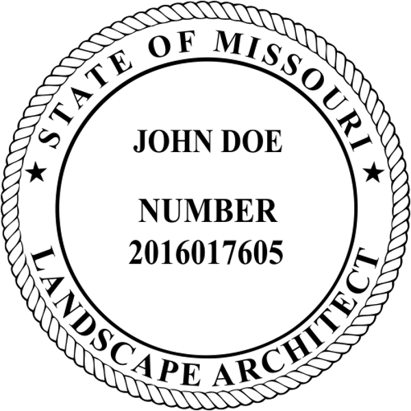 Missouri Landscape Architect Seal