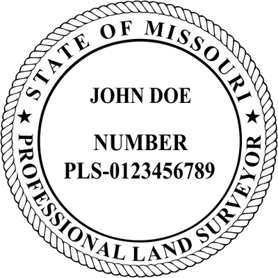 Missouri Surveyor Seal - alternate view