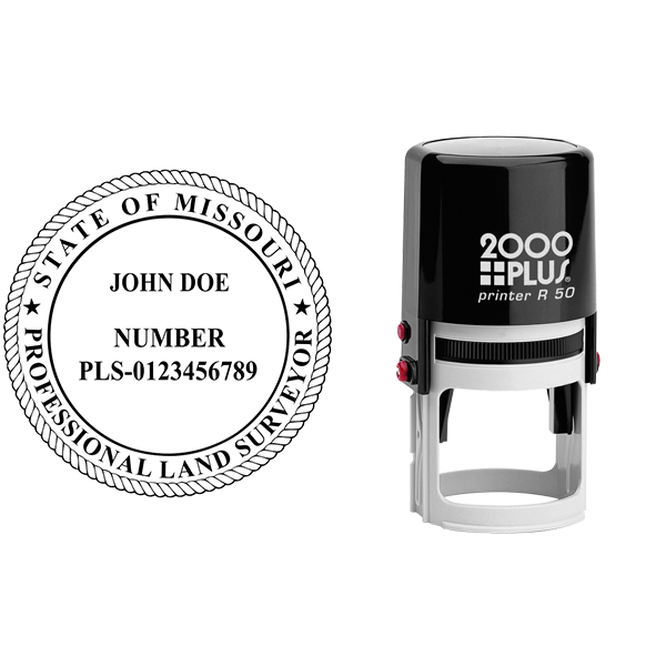 State of Missouri Surveyor Seal Body and Imprint
