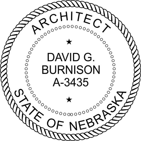 State of Nebraska Architect Seal