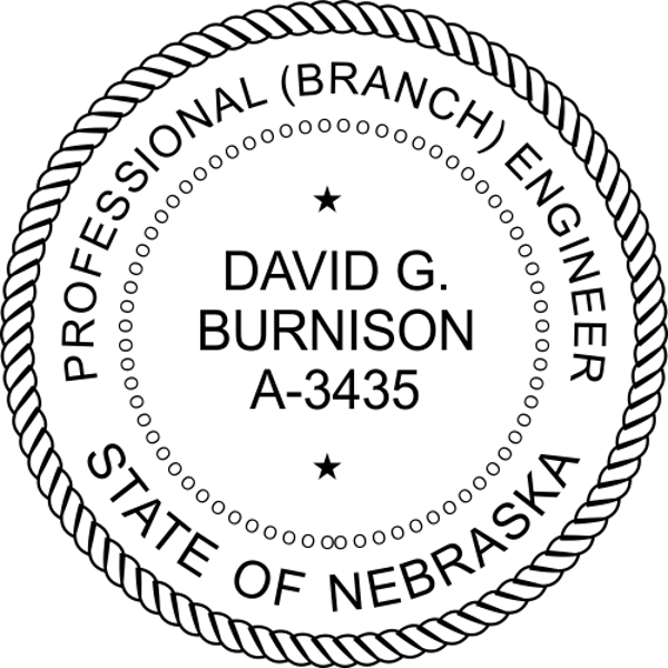 Nebraska Engineer Stamp