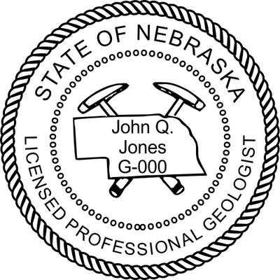 Nebraska Geologist Seal - alternate view