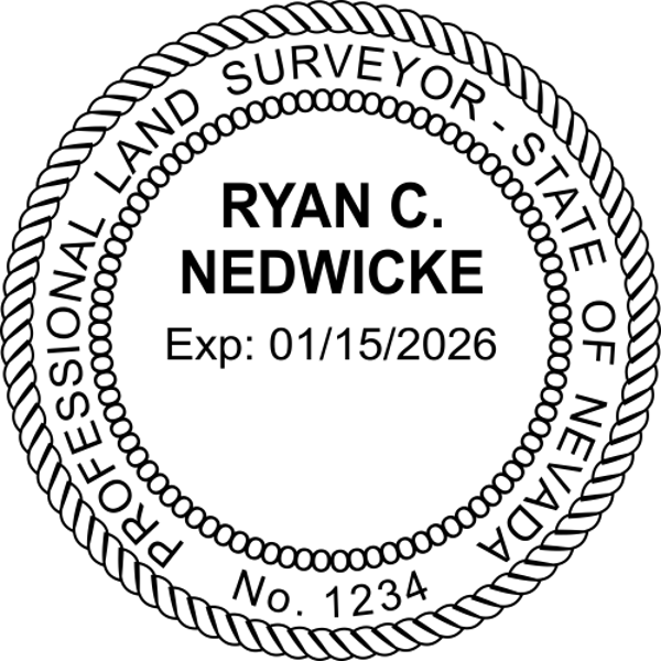 Nevada Land Surveyor Seal