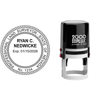 Nevada Land Surveyor Seal - alternate view