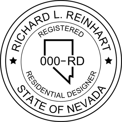 Nevada Residential Interior Designer Seal - alternate view
