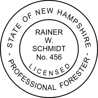 New Hampshire Forester Seal - alternate view
