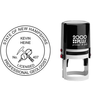 New Hampshire Geologist Seal - alternate view