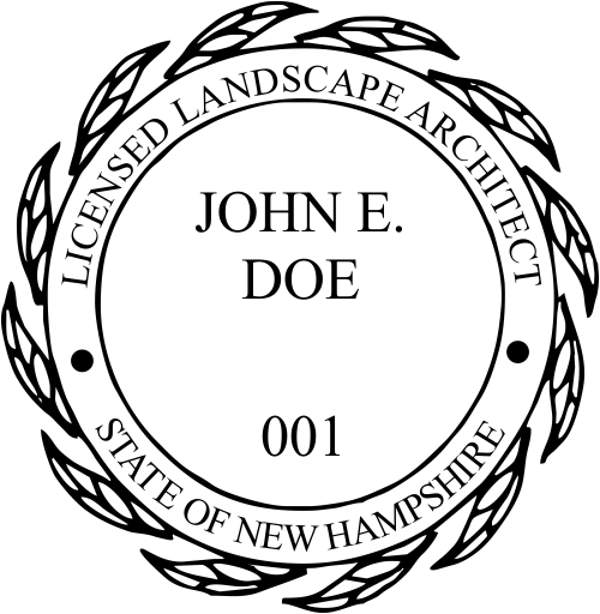 New Hampshire Landscape Architect Seal
