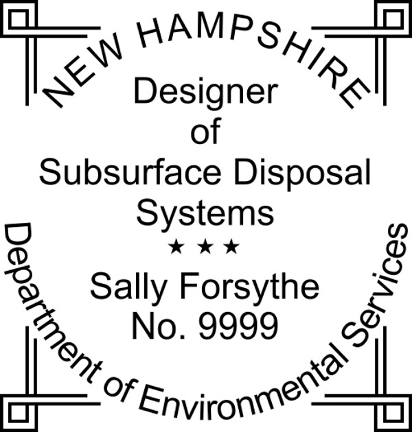 New Hampshire Subsurface Disposal Stamp Seal