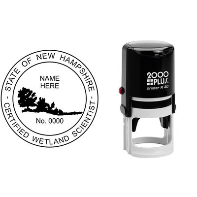 New Hampshire Wetland Scientist Seal - alternate view