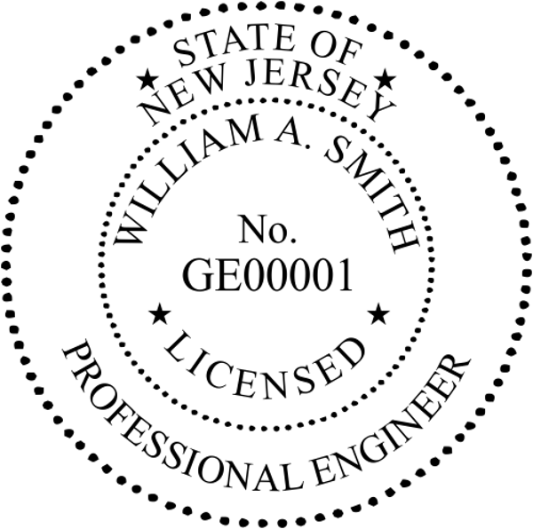 State of New Jersey Engineer Seal