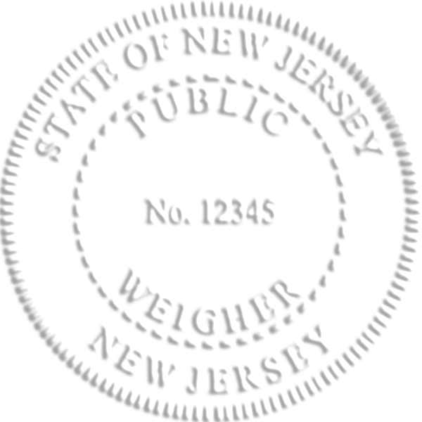 State of New Jersey Public Weigher Embosser