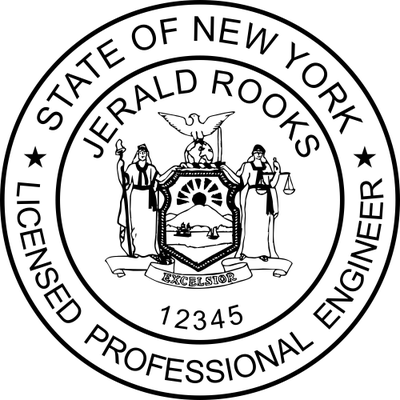 State of New York Engineer Seal - alternate view