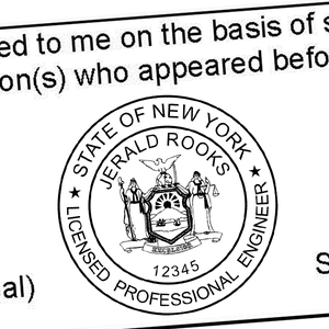 State of New York Geologist Seal Imprint