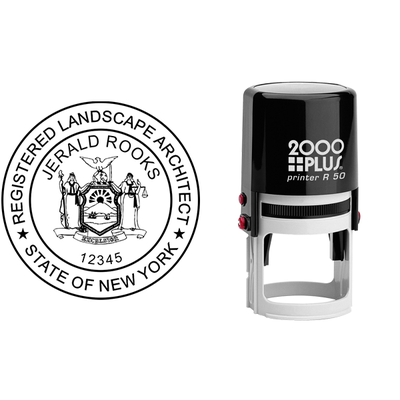 New York Landscape Architect Seal - alternate view