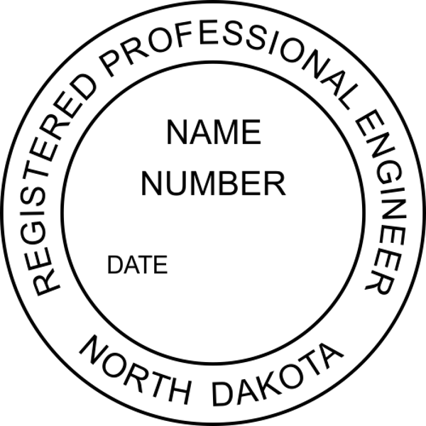 State of North Dakota Engineer Seal