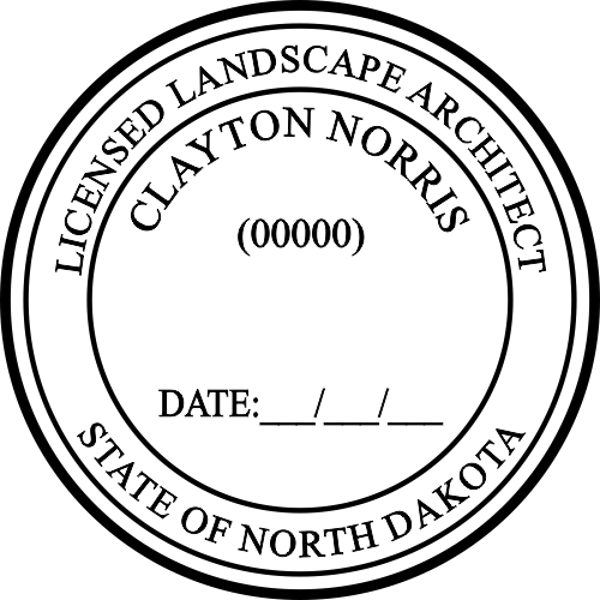 North Dakota Landscape Architect Seal