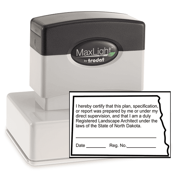 North Dakota Landscape Architect Certification Stamp