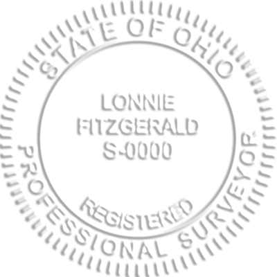 Ohio Land Surveyor Embosser Seal - alternate view