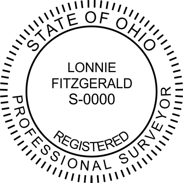 Ohio Land Surveyor Stamp