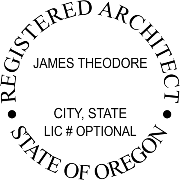 State of Oregon Architect Seal