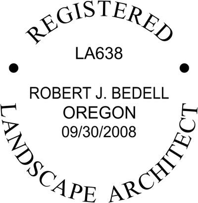 Oregon Landscape Architect Seal - alternate view