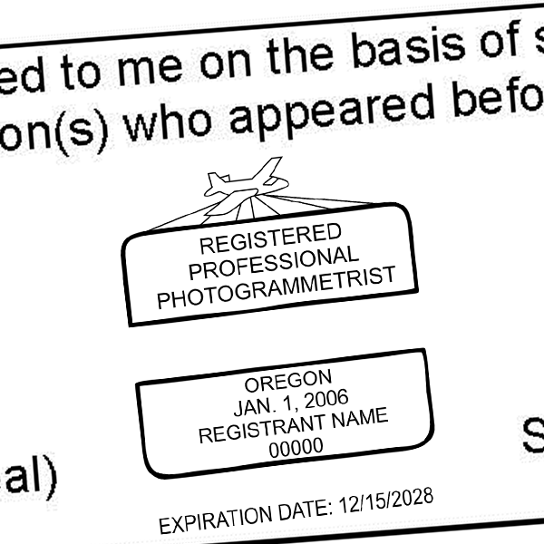State of Oregon Registered Photogrammetrist