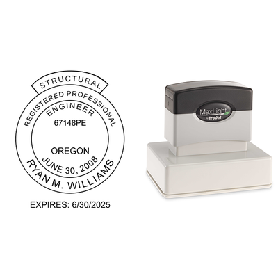 State of Oregon Structural Engineer Seal - alternate view
