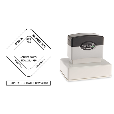 State of Oregon Traffic Engineer Seal - alternate view