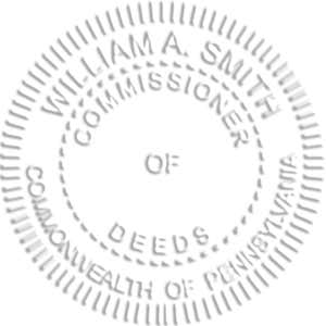 State of Pennsylvania Commissioner of Deeds