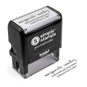 Sanchez Handwritten Address Stamp Body and Imprint