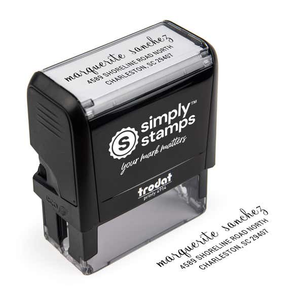 Sanchez Handwritten Address Stamp Body and Imprint