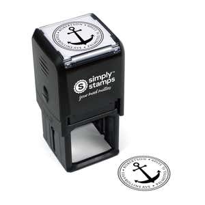 Anchor Round Address Stamp Body and Design example