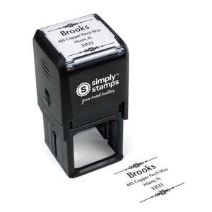 Weston Vintage Address Stamp Body and Design
