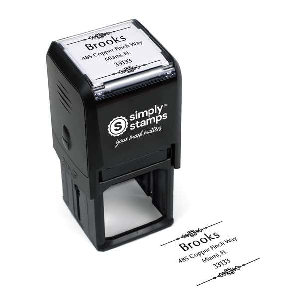 Weston Vintage Address Stamp Body and Design