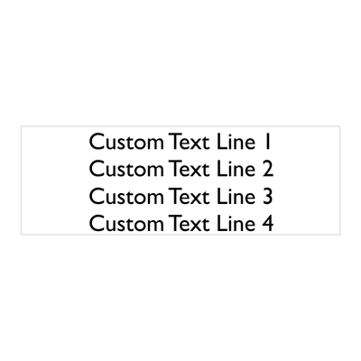Custom 4 Line Rubber Stamp - alternate view