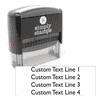 4 Line Custom Self-Inking Stamp