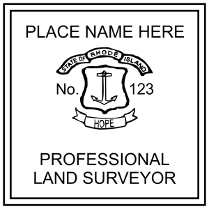 State of Rhode Island Land Surveyor Stamp