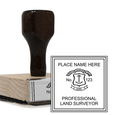 State of Rhode Island Land Surveyor Seal Stamp