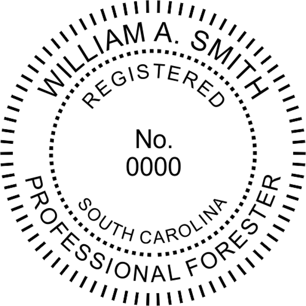 South Carolina Forester Stamp Seal