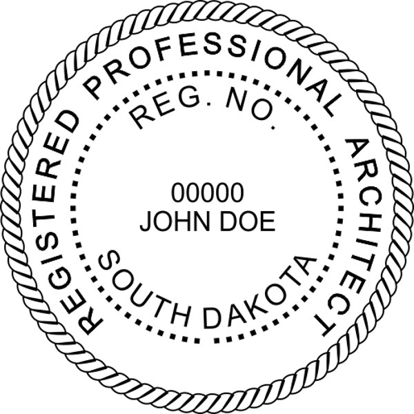 State of South Dakota Architect Seal