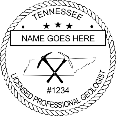 Tennessee Geologist Seal - alternate view