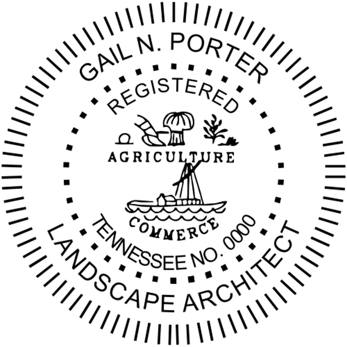 Tennessee Landscape Architect Stamp Seal